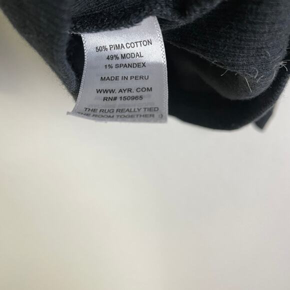 AYR The Open Ended Scoop Neck Top Womens Medium Black Ribbed Stretch * - Picture 9 of 10